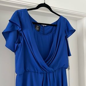 Blue cocktail dress
